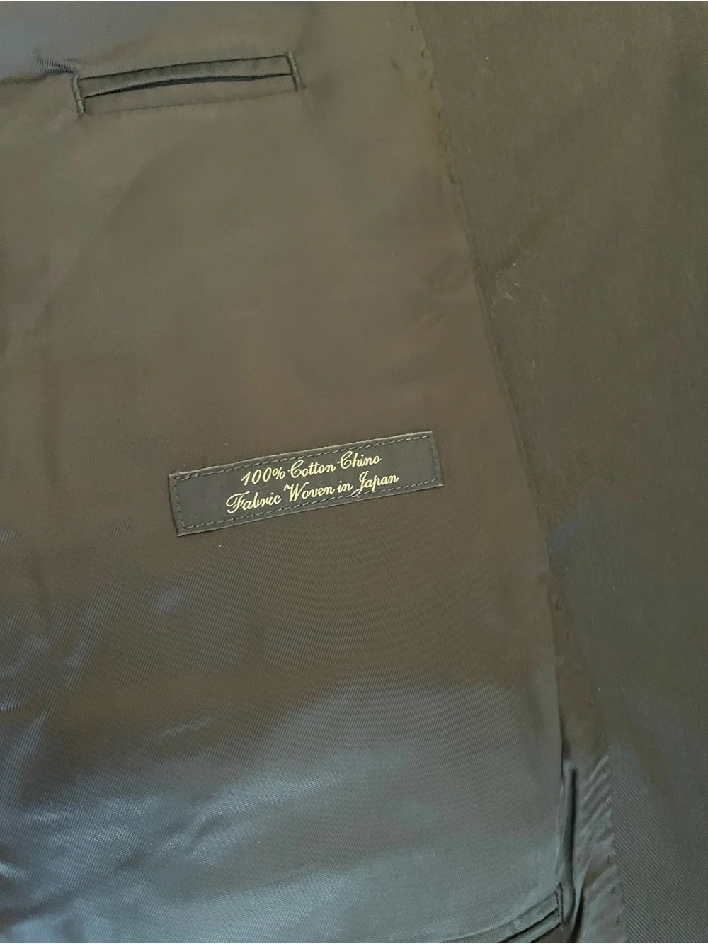 J. CREW Ludlow Slim-fit suit jacket in Japanese cotton chino Navy 44L $398 CQ521